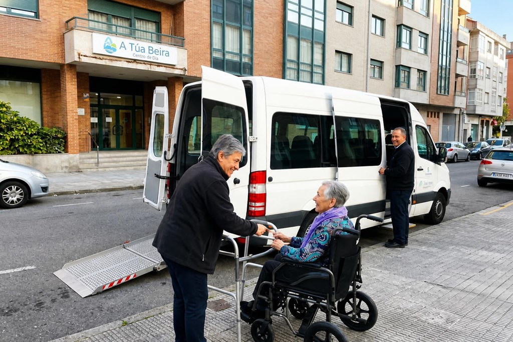 Foto 1 Transporte adaptado diario al centro de día en A Coruña