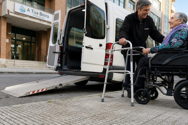 Transporte adaptado diario al centro de día en A Coruña - Imagen 1